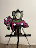 Meltdown Companion KAWS Inspired Wall Art | Dark Pop Art Resin Decor